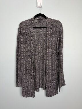 Eileen Fisher Women’s Medium Silk and Linen Open-Front Cardigan Sweater